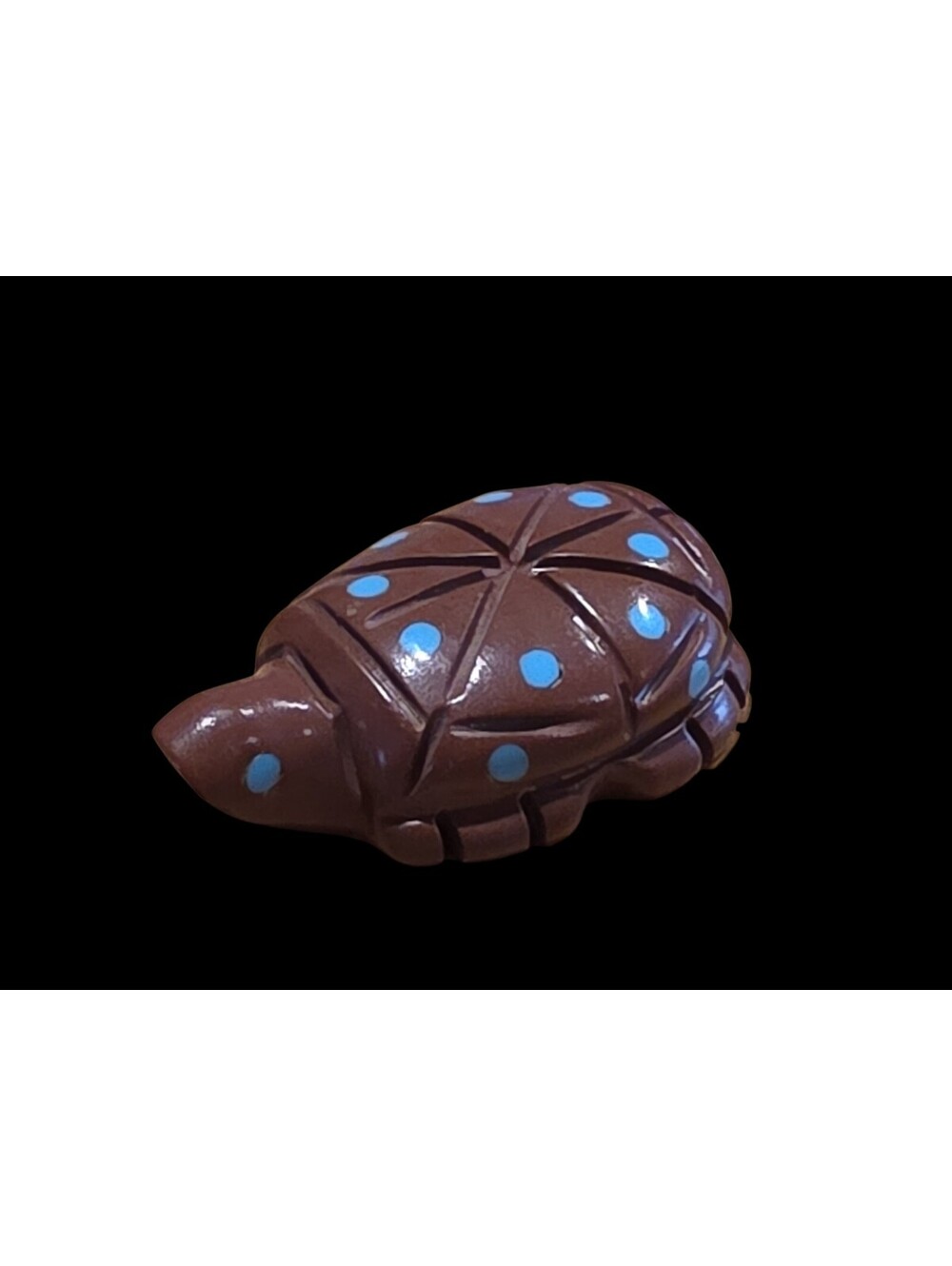 Vintage Native Zuni Carved Turtle Fetish By Aaron Sheche